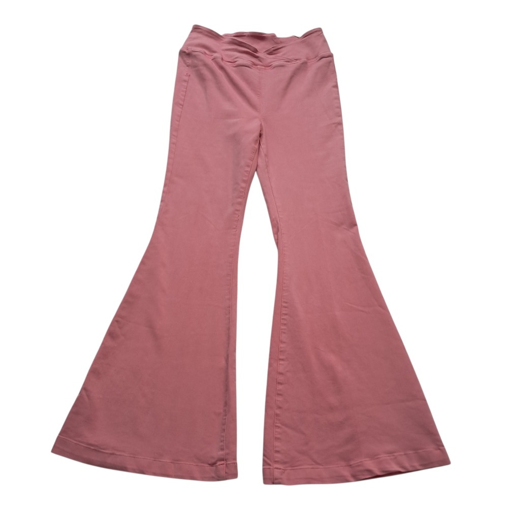 NWOT Free People We the Free Pants Women's 31 Venice Beach High Rise Flare Pink